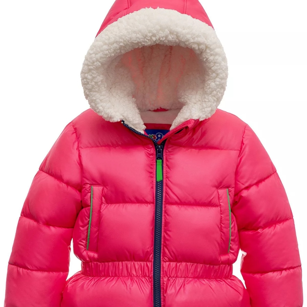 TOYS R US girls heavy weight peplum puffer. Size 5/6